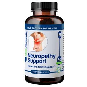 Neuropathy Support Nerve, Foot Pain Vitamin D3, B12, B6 Supplement 990 Mg 60 Capsules front image
