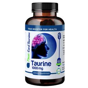 Taurine supplements 1000 mg capsule front image
