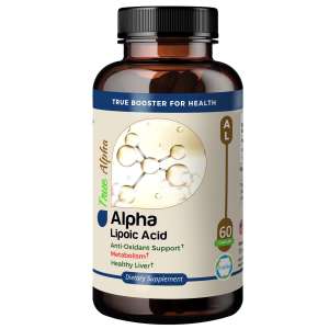 TrueMed Alpha Lipoic Acid 600 mg Supplements , 60  capsules front image