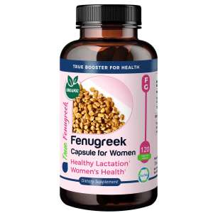 TrueMed Fenugreek for Women, 1220mg, Herbal Supplement for Healthy Lactation front image