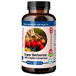 TrueMed Super Berberine Ceylon Cinnamon Dihydroberberine 4250 Mg 30 Vegetable Capsules front image