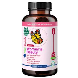TrueMed Women Beauty supplements 90 Capsules Skin, Hair and Nail Health front image